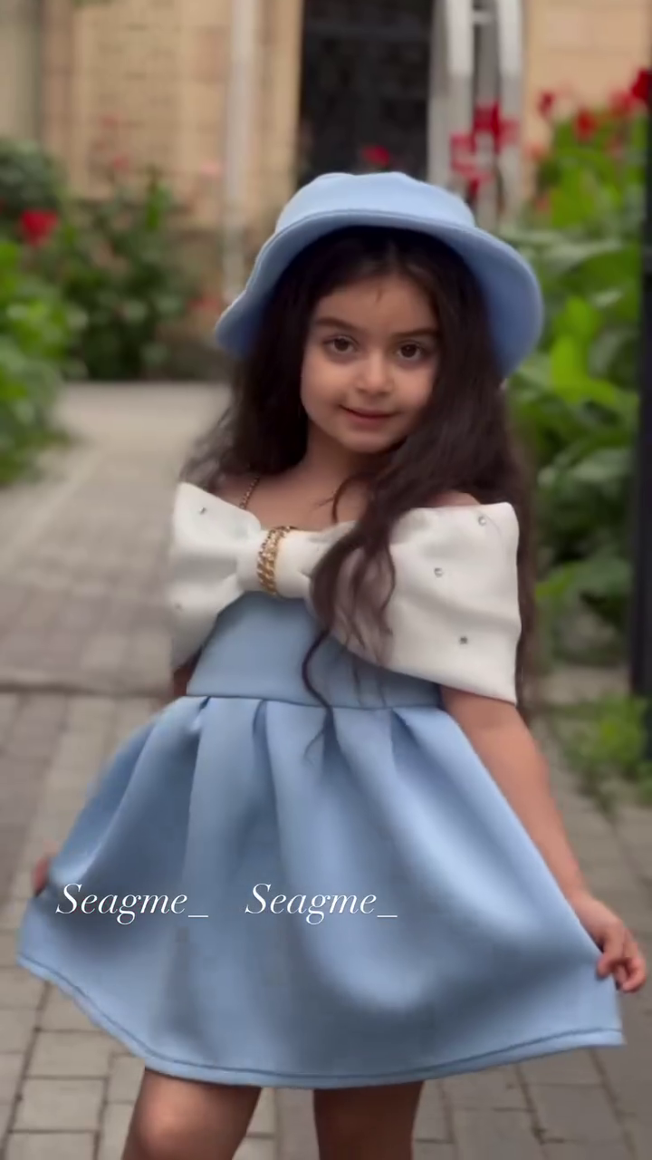 ✨ Adorable Princess Bow Dress – Pastel Elegance Collection ✨
