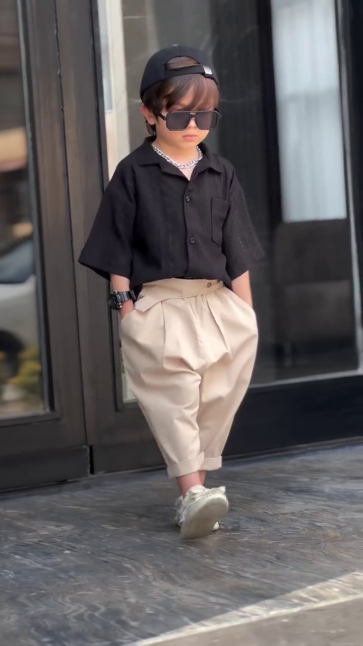 🍫😎 “Choco Cool Mini Boy Co-Ord Set – Premium Summer Streetwear Outfit” 😎🍫