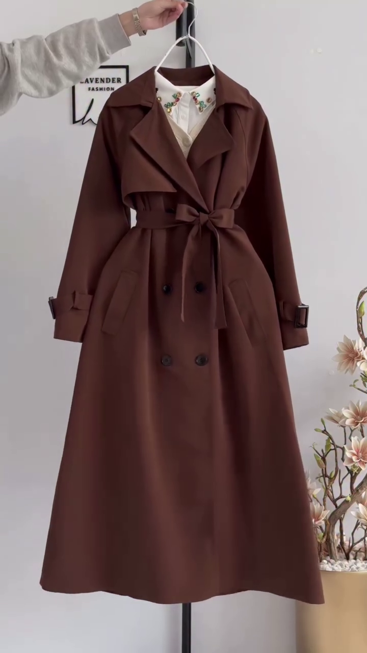 🌙✨ “Elegant Classic Black Long Trench Coat – Premium Winter Edition” ✨🌙  Luxury Fabric • Multiple Designs & Colours • Sizes XXS to XXL