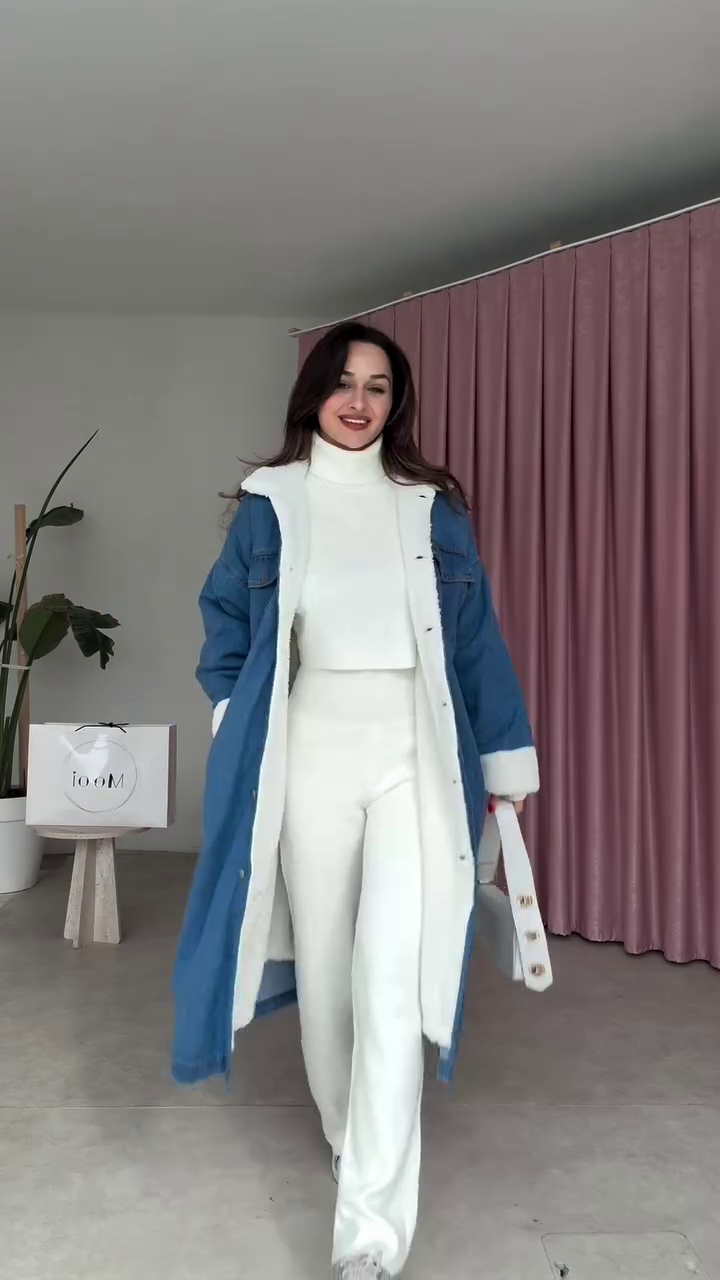 💙❄️ “Ultimate Winter Denim Fur-Lined Long Coat – Cozy Luxe Edition” ❄️💙  Available in Multiple Designs, Colours & Sizes XXS–XXL