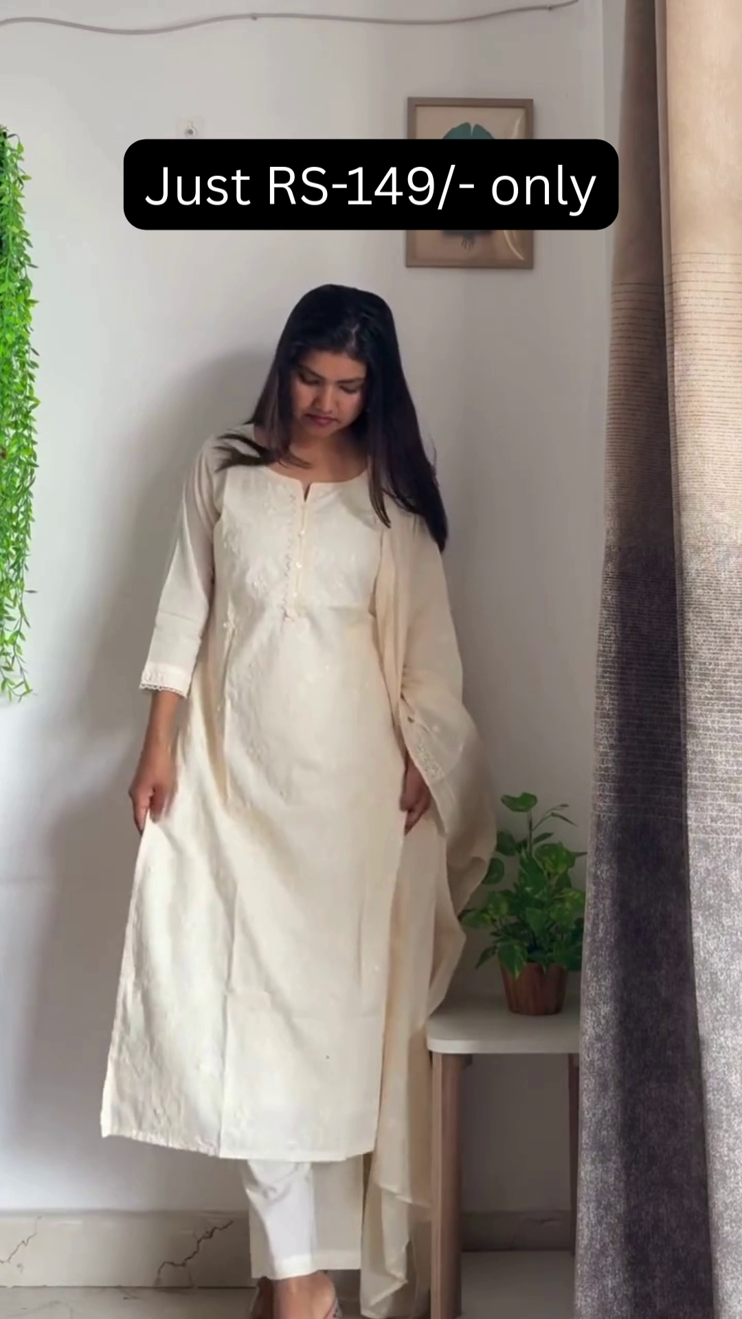🤍 Ivory Elegance Classic Kurta Set – Timeless Grace Collection ✨