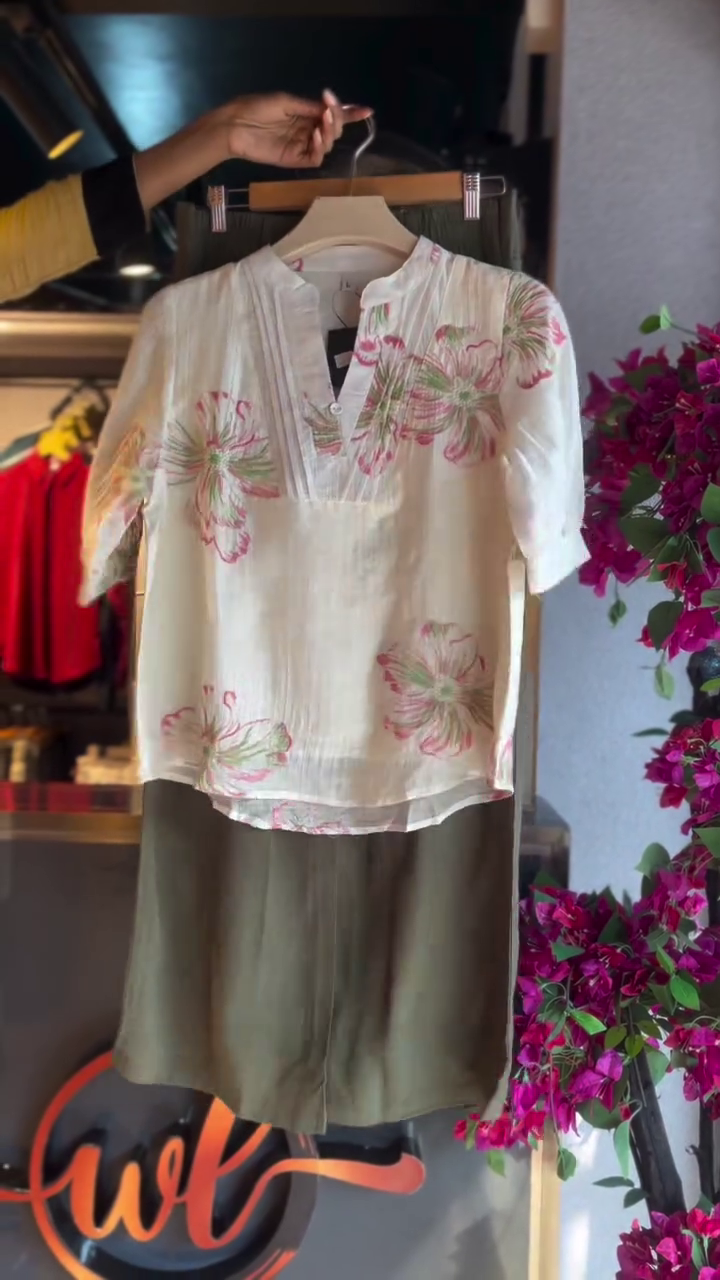 🌸 Blossom Breeze Floral Kurti & Wide-Leg Pants Set – Elegant Summer Co-Ord | XXS–XXL | Multi-Color & Design Options 🌿✨