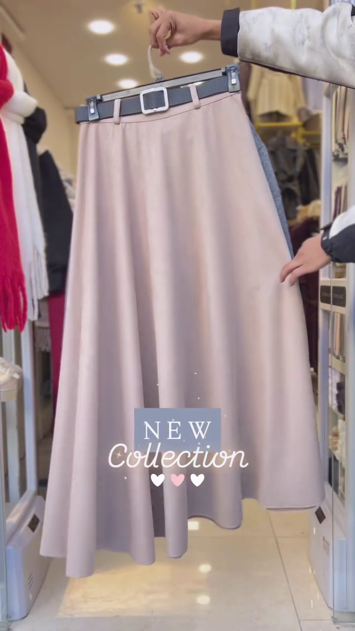 💙 Winter Bloom Knit & Flare Skirt Co-Ord with Luxe Scarf – Soft Elegance Collection | XXS–XXL ❄️✨