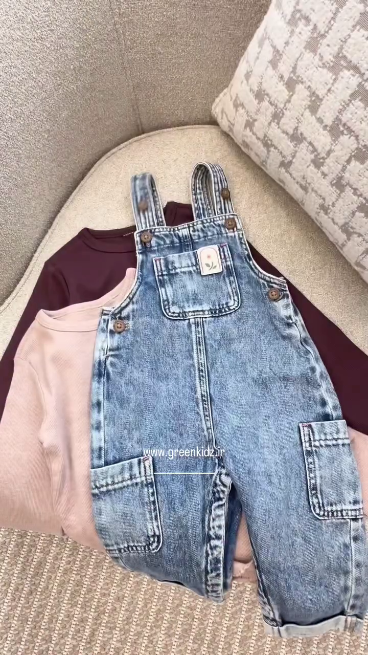 🧸 Little Adventure Denim Dungaree Set – Cute Kids Everyday Outfit