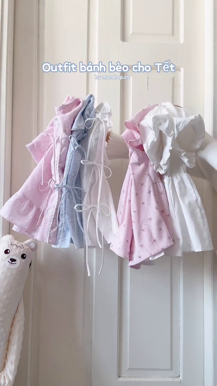 🌸 Sweet Blossom Frill Top & Inner Dress Set – Cute Kids Princess Collection