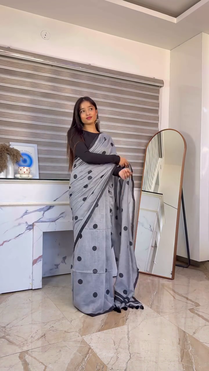 Lime Indigo Handloom Saree 💚💙 | Artistic Tie-Dye Inspired Elegance
