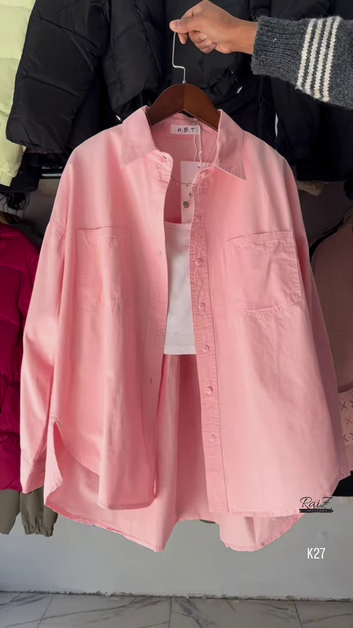 Oversized Cotton Shirt – Effortless Chic in 5 Colors - Image 3