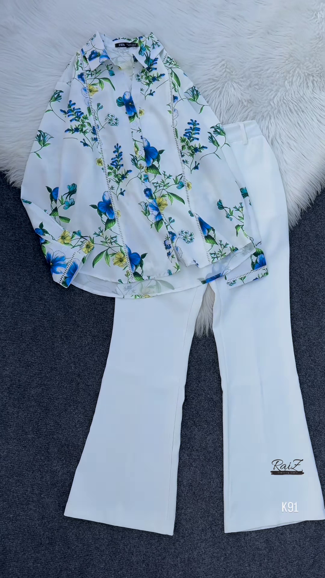 Elegant Floral Print Blouse – A Touch of Sophistication & Freshness