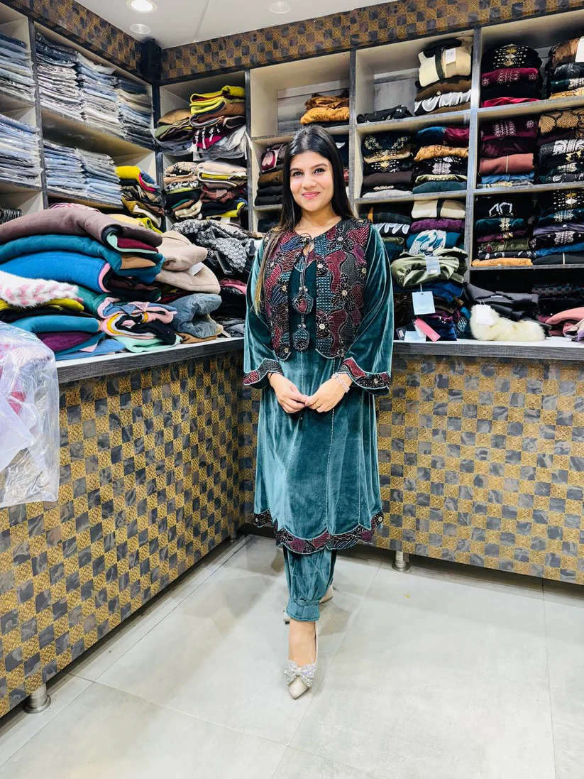 A-Shape Shirt with Afghani Bottom - Image 3