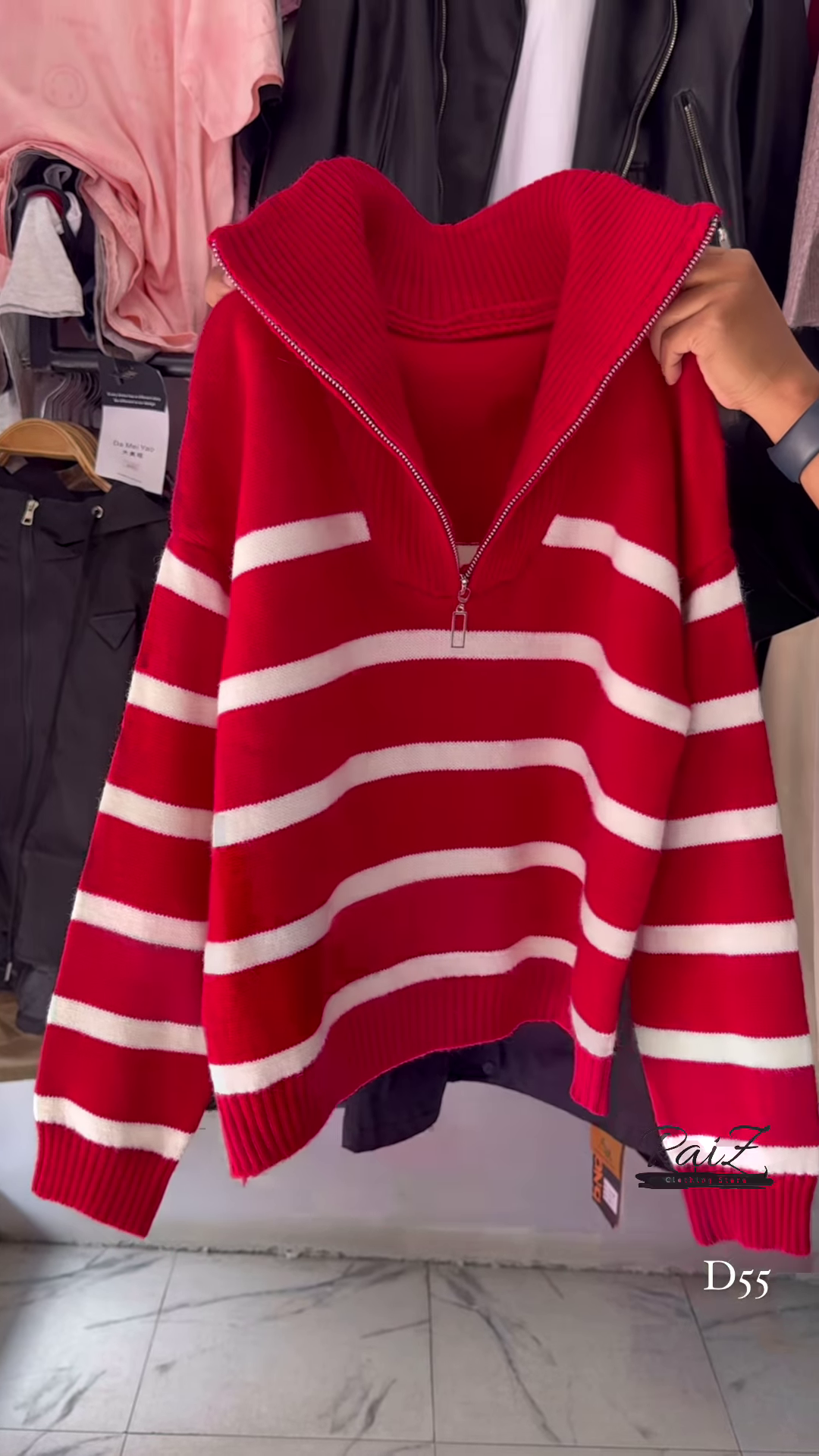 Stylish Knit Sweaters – Trendy Stripes, Cozy Feel, Perfect Winter Wear - Image 2