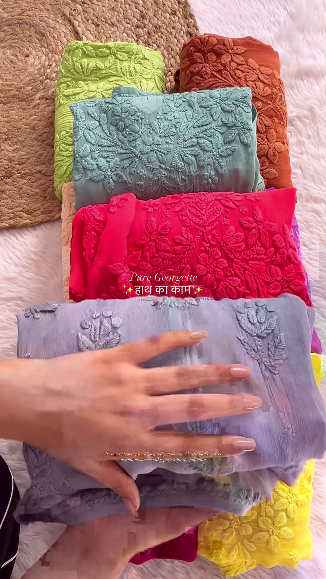 Elegant Handcrafted Georgette Kurtis: Perfect for Every Occasion