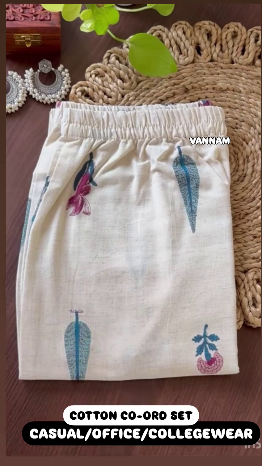 Elegant Off-White Printed Kurti Set – 4 Colors, 3-Piece Collection - Image 6