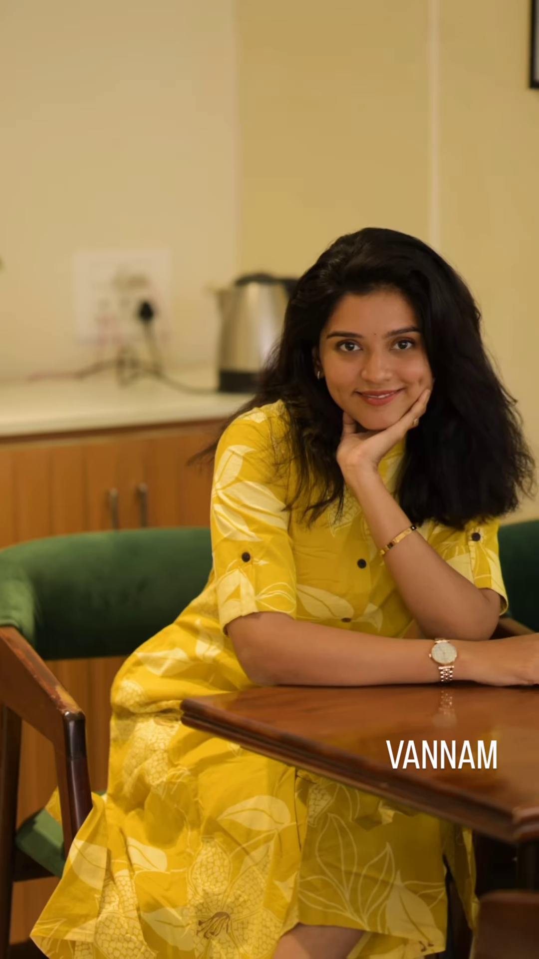 Sunshine Yellow Floral Kurti Set – Radiate Elegance & Comfort - Image 3