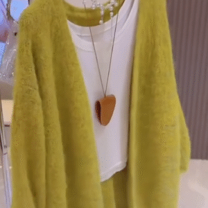 Women Shirt Collar Front-Open Sweaters