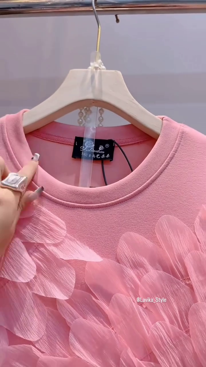 TODDLER GIRLS FUZZY SLEEVE PEACH COLOR DRESS - Image 6