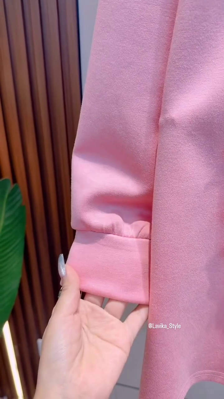 TODDLER GIRLS FUZZY SLEEVE PEACH COLOR DRESS - Image 9