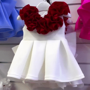 That's a very striking outfit, likely a toddler or young child's dress (based on its size and style).