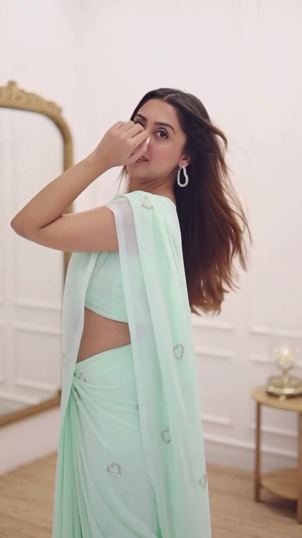Chiffon Embellished Sarees - Buy Chiffon Embellished Sarees online in India - Image 2
