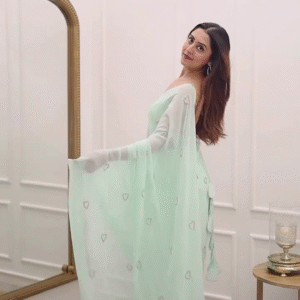 Chiffon Embellished Sarees - Buy Chiffon Embellished Sarees online in India