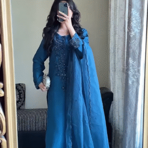 Launching New Đěsigner Party Wear Look Pur Natural Crepe Top & Palazzo With Dupatta set