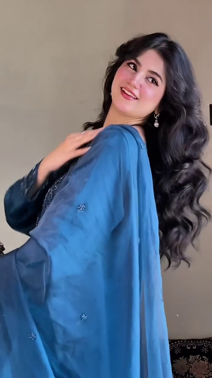 Launching New Đěsigner Party Wear Look Pur Natural Crepe Top & Palazzo With Dupatta set - Image 10